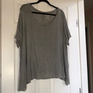 American Eagle Striped Loose Tee